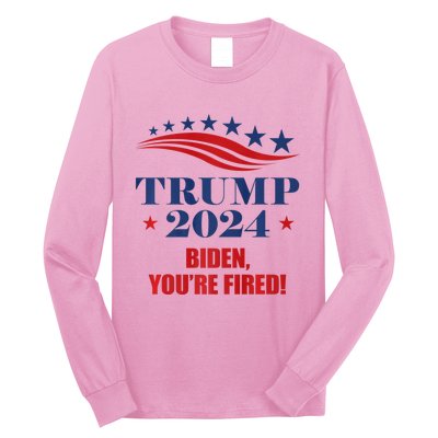 Funny Trump 2024 Biden You're Fired Trump Return Anti Biden Long Sleeve Shirt