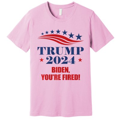 Funny Trump 2024 Biden You're Fired Trump Return Anti Biden Premium T-Shirt