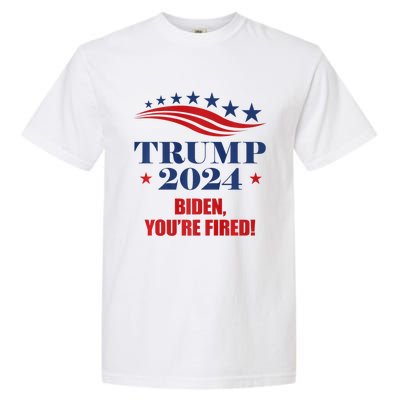 Funny Trump 2024 Biden You're Fired Trump Return Anti Biden Garment-Dyed Heavyweight T-Shirt