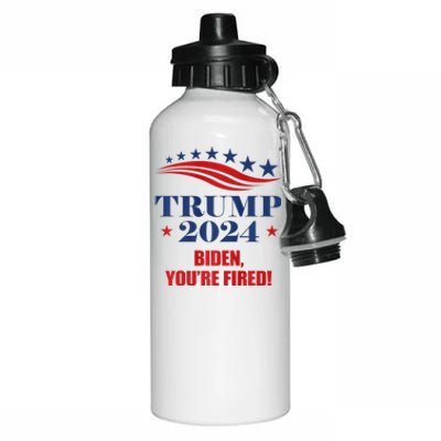 Funny Trump 2024 Biden You're Fired Trump Return Anti Biden Aluminum Water Bottle