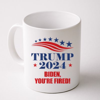 Funny Trump 2024 Biden You're Fired Trump Return Anti Biden Coffee Mug