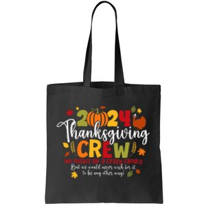 Family Thanksgiving 2024 Thanksgiving Crew Turkey Matching Tote Bag