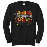 Family Thanksgiving 2024 Thanksgiving Crew Turkey Matching Tall Sweatshirt