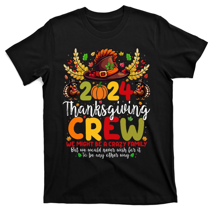 Family Thanksgiving 2024 Thanksgiving Crew Turkey Matching T-Shirt