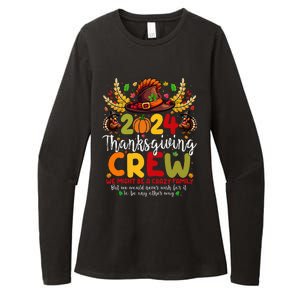 Family Thanksgiving 2024 Thanksgiving Crew Turkey Matching Womens CVC Long Sleeve Shirt