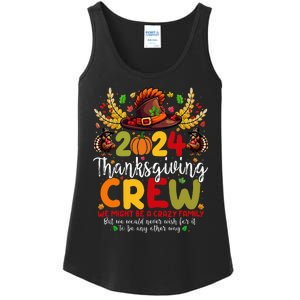 Family Thanksgiving 2024 Thanksgiving Crew Turkey Matching Ladies Essential Tank