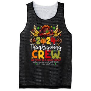 Family Thanksgiving 2024 Thanksgiving Crew Turkey Matching Mesh Reversible Basketball Jersey Tank