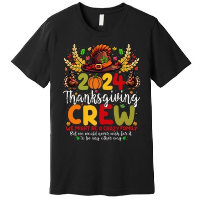 Family Thanksgiving 2024 Thanksgiving Crew Turkey Matching Premium T-Shirt