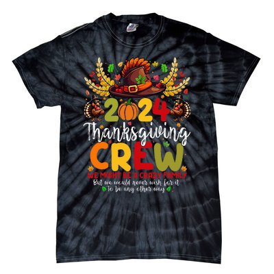 Family Thanksgiving 2024 Thanksgiving Crew Turkey Matching Tie-Dye T-Shirt