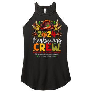 Family Thanksgiving 2024 Thanksgiving Crew Turkey Matching Women's Perfect Tri Rocker Tank