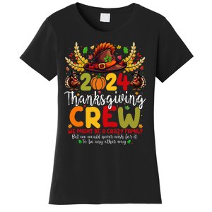 Family Thanksgiving 2024 Thanksgiving Crew Turkey Matching Women's T-Shirt