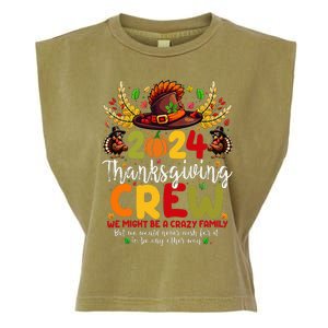 Family Thanksgiving 2024 Thanksgiving Crew Turkey Matching Garment-Dyed Women's Muscle Tee