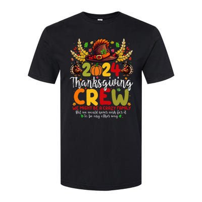 Family Thanksgiving 2024 Thanksgiving Crew Turkey Matching Softstyle® CVC T-Shirt