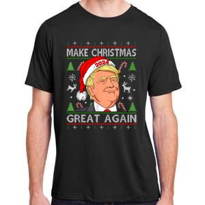 Funny Trump 2024 Make Christmas Great Again Ugly Sweater Adult ChromaSoft Performance T-Shirt