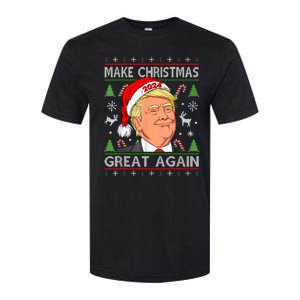 Funny Trump 2024 Make Christmas Great Again Ugly Sweater Softstyle CVC T-Shirt