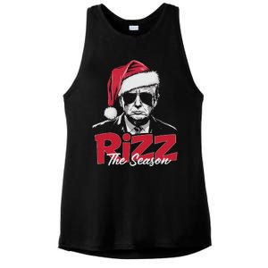 Funny Trump 2024 Xmas Trump Rizz The Season Santa Ladies PosiCharge Tri-Blend Wicking Tank