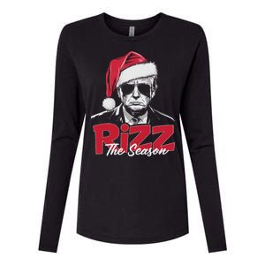 Funny Trump 2024 Xmas Trump Rizz The Season Santa Womens Cotton Relaxed Long Sleeve T-Shirt