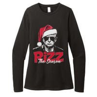 Funny Trump 2024 Xmas Trump Rizz The Season Santa Womens CVC Long Sleeve Shirt