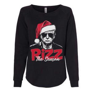 Funny Trump 2024 Xmas Trump Rizz The Season Santa Womens California Wash Sweatshirt