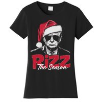 Funny Trump 2024 Xmas Trump Rizz The Season Santa Women's T-Shirt