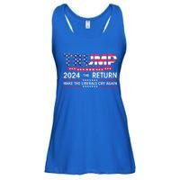 Funny Trump 2024 The Return Make Liberals Cry Again Election Great Gift Ladies Essential Flowy Tank