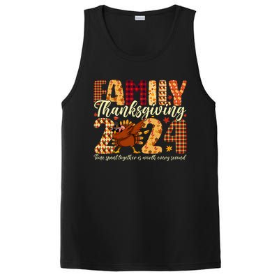 Family Thanksgiving 2024 Crew Dabbing Turkey Group Matching PosiCharge Competitor Tank