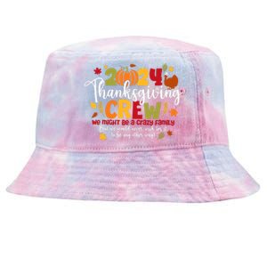 Family Thanksgiving 2024 Thanksgiving Crew Turkey Matching Tie-Dyed Bucket Hat