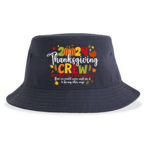 Family Thanksgiving 2024 Thanksgiving Crew Turkey Matching Sustainable Bucket Hat