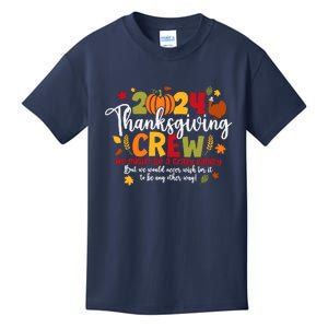 Family Thanksgiving 2024 Thanksgiving Crew Turkey Matching Kids T-Shirt