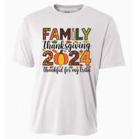 Family Thanksgiving 2024 Thankful For My Tribe Group Autumn Cooling Performance Crew T-Shirt