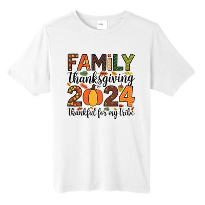 Family Thanksgiving 2024 Thankful For My Tribe Group Autumn Tall Fusion ChromaSoft Performance T-Shirt