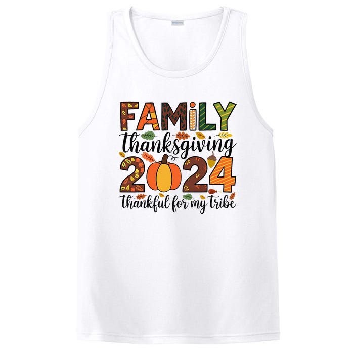 Family Thanksgiving 2024 Thankful For My Tribe Group Autumn PosiCharge Competitor Tank