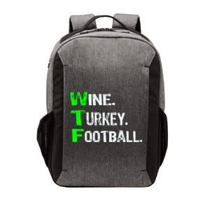 Funny Thanksgiving 2018 Gift Wine Turkey Football Gift Vector Backpack