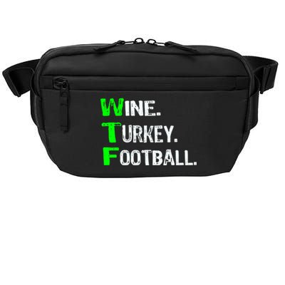 Funny Thanksgiving 2018 Gift Wine Turkey Football Gift Crossbody Pack