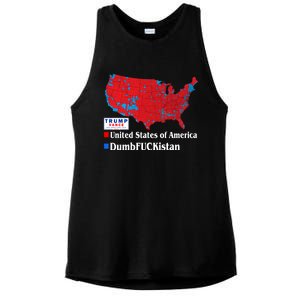 Funny Trump 2024 Electoral Landslide Map Ladies PosiCharge Tri-Blend Wicking Tank