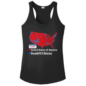 Funny Trump 2024 Electoral Landslide Map Ladies PosiCharge Competitor Racerback Tank