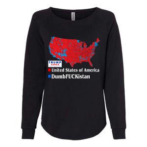 Funny Trump 2024 Electoral Landslide Map Womens California Wash Sweatshirt