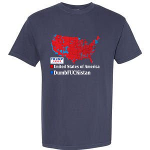 Funny Trump 2024 Electoral Landslide Map Garment-Dyed Heavyweight T-Shirt