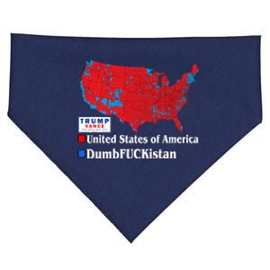 Funny Trump 2024 Electoral Landslide Map USA-Made Doggie Bandana