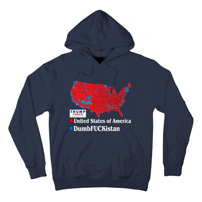 Funny Trump 2024 Electoral Landslide Map Hoodie