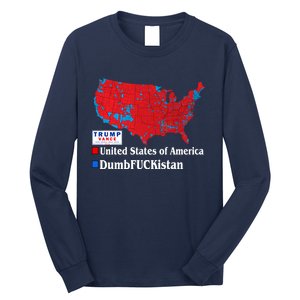 Funny Trump 2024 Electoral Landslide Map Long Sleeve Shirt