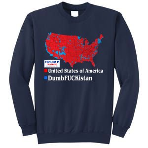 Funny Trump 2024 Electoral Landslide Map Sweatshirt