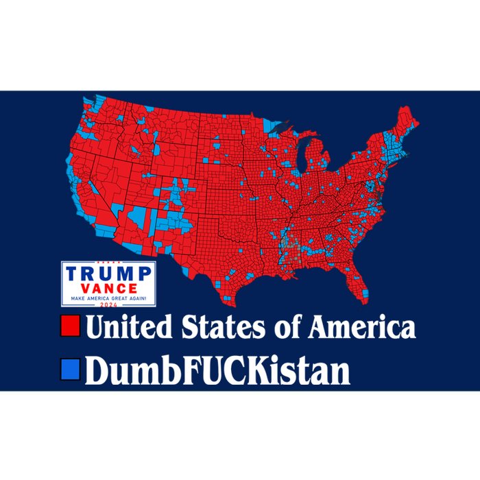 Funny Trump 2024 Electoral Landslide Map Bumper Sticker