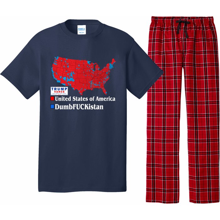 Funny Trump 2024 Electoral Landslide Map Pajama Set