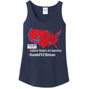 Funny Trump 2024 Electoral Landslide Map Ladies Essential Tank