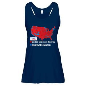 Funny Trump 2024 Electoral Landslide Map Ladies Essential Flowy Tank