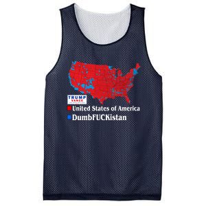 Funny Trump 2024 Electoral Landslide Map Mesh Reversible Basketball Jersey Tank