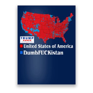 Funny Trump 2024 Electoral Landslide Map Poster