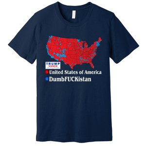 Funny Trump 2024 Electoral Landslide Map Premium T-Shirt