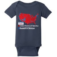 Funny Trump 2024 Electoral Landslide Map Baby Bodysuit